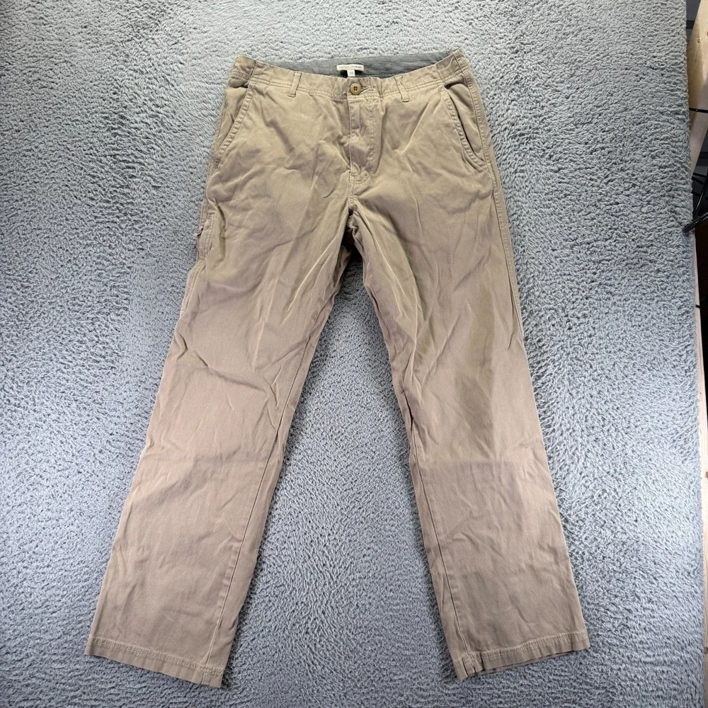 Carbon 2 Cobalt Pant Mens 33x31 Beige Cotton Corduroy Chino Straight Leg Stretch